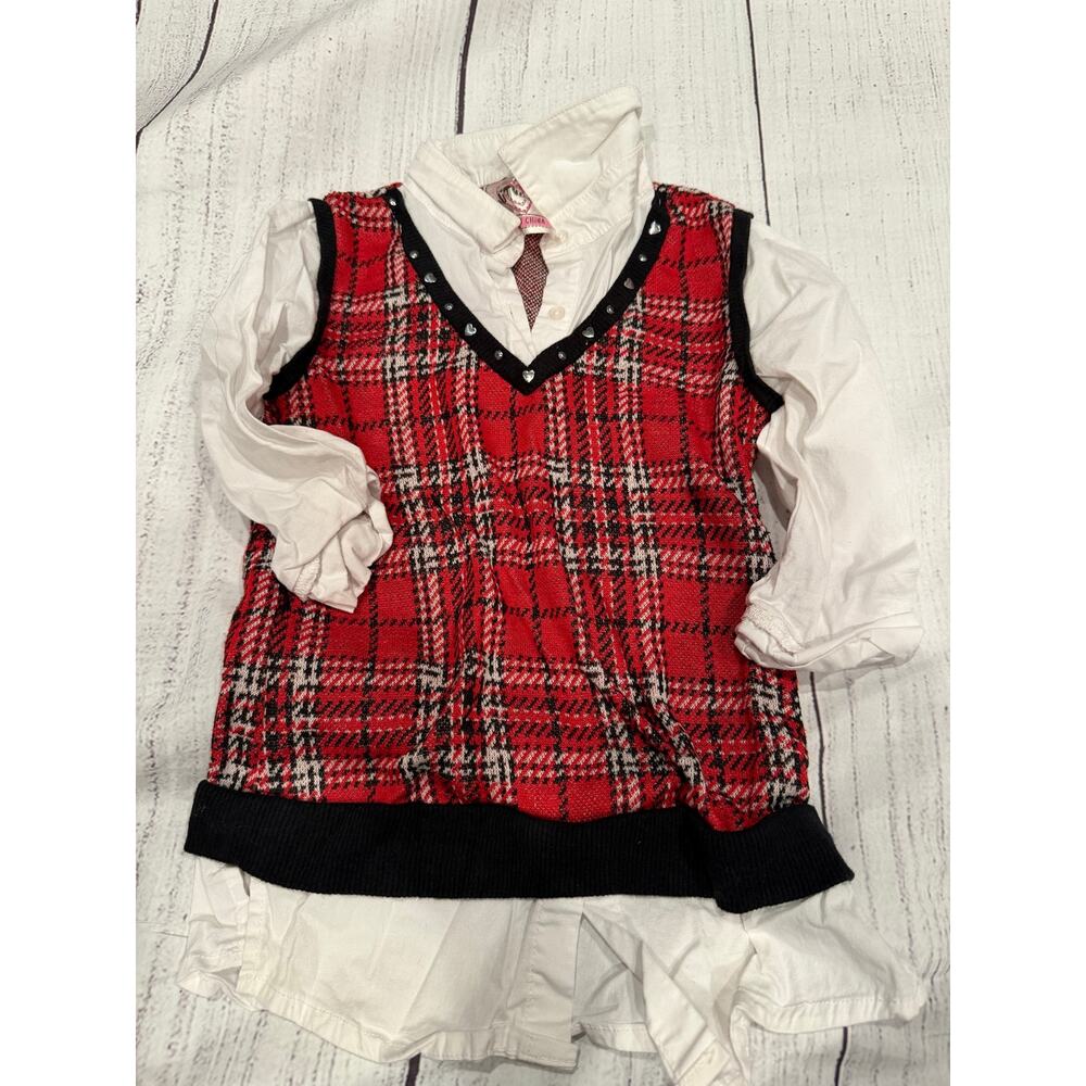 Knitworks Plaid Top Size 5